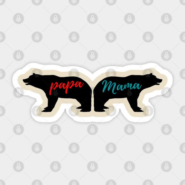 Bear Papa Mama Sticker by Artistic Design